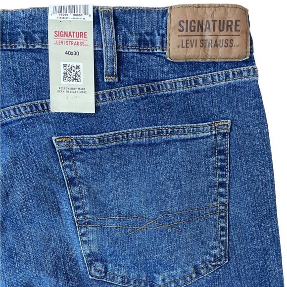 Signature Men's Blue Bootcut Jeans Sz 40x30 - NWT - Picture 8 of 10